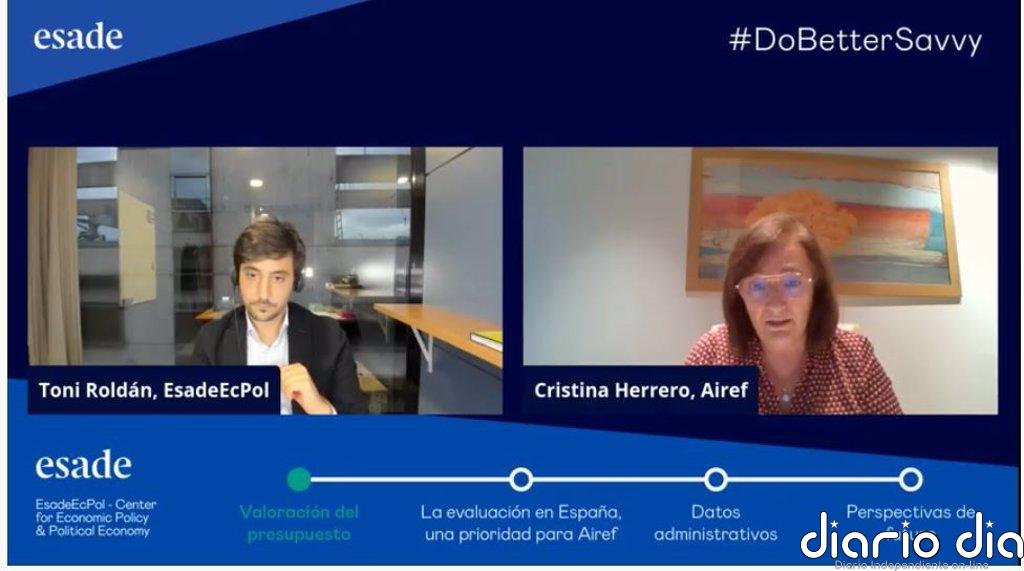 AIReF prevé un crecimiento de entre un 3,8% y 5,5% en 2021 y pide no "correr" con los proyectos de los fondos