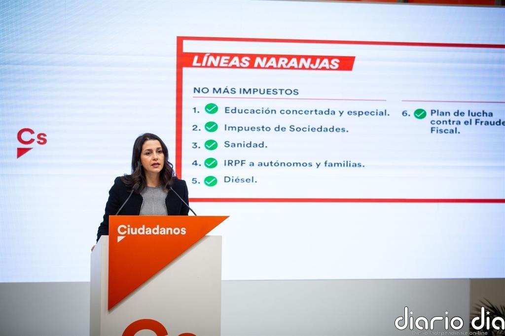 Arrimadas ignora las críticas de Girauta y De Quinto y dice que Cs no se sumará a la "oposición inútil" de PP y Vox