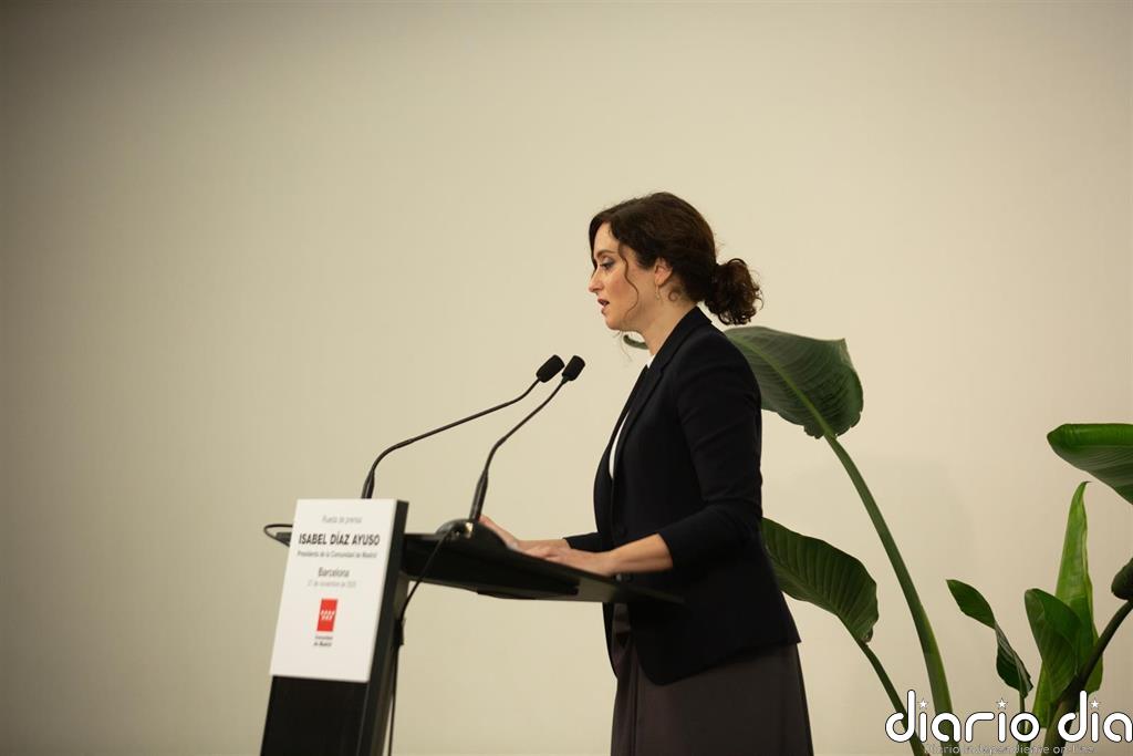 Ayuso critica que la armonización busca subir impuestos a Madrid tras empobrecimiento de Cataluña por el independentismo