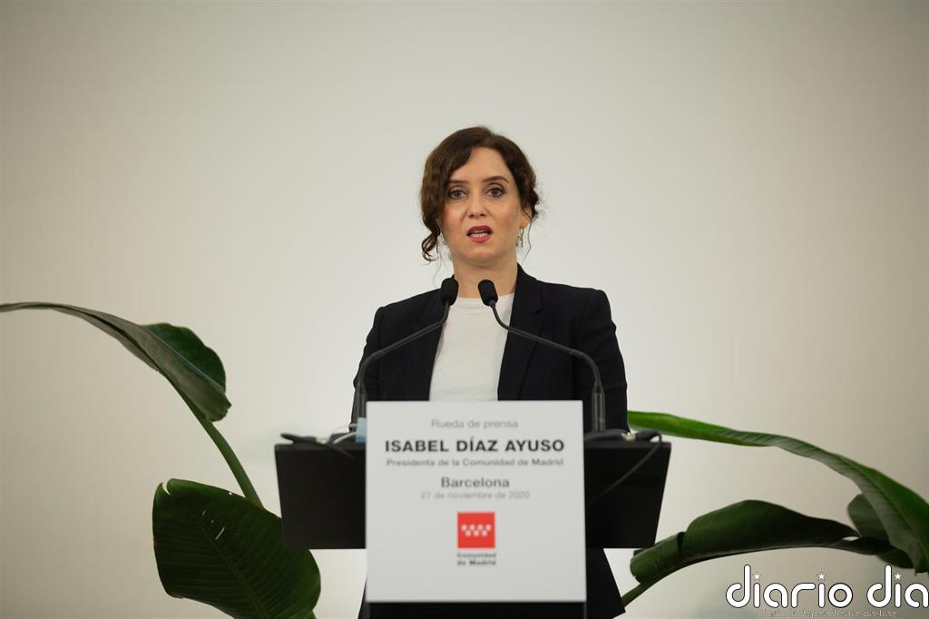 Ayuso rechaza la armonización fiscal y defiende que Madrid es "un paraíso, pero de libertad"