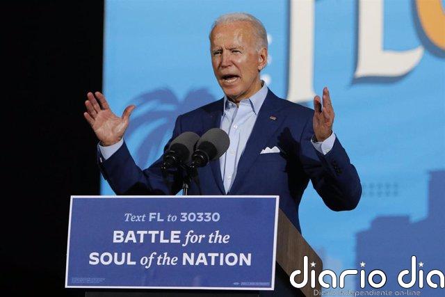 Biden cree estar en "buen camino" de ganar las elecciones y pide "paciencia" El candidato demócrata, Joe Biden.