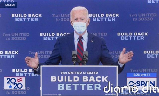 Biden pide calma y confianza en la democracia, pero asegura que los números de su victoria son "claros" El candidato demócrata, Joe Biden, durante su comparencencia este viernes.