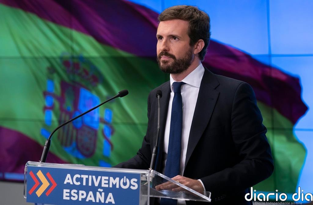 Casado condena "rotundamente" el ataque al comercio familiar de Abascal: "Espero que los agresores paguen por ello"