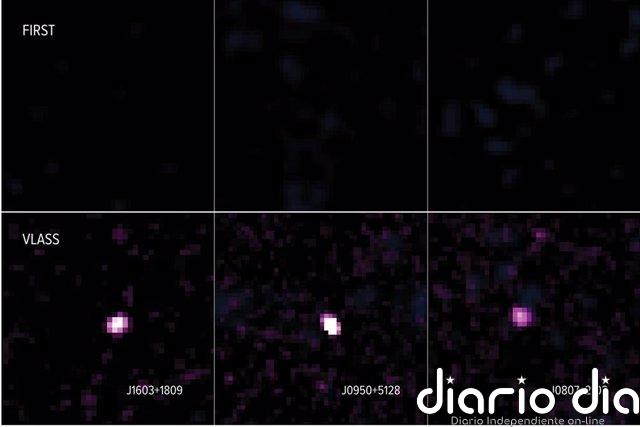 Chorros recién nacidos observados en galaxias lejanas
