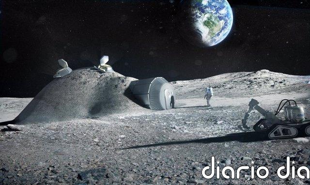 Cómo transformar polvo lunar en oxígeno Concepto de base lunar