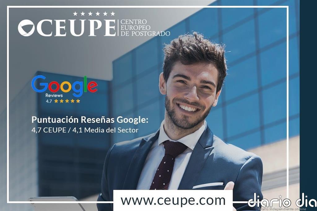 COMUNICADO: Google reconoce a CEUPE como la mejor escuela online de posgrado en español