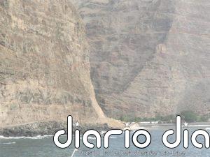 Cortan la carretera entre Vueltas y Argaga tras un fuerte desprendimiento