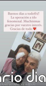 Ana María Aldón, aliviada, da la última hora sobre el estado de salud de su madre