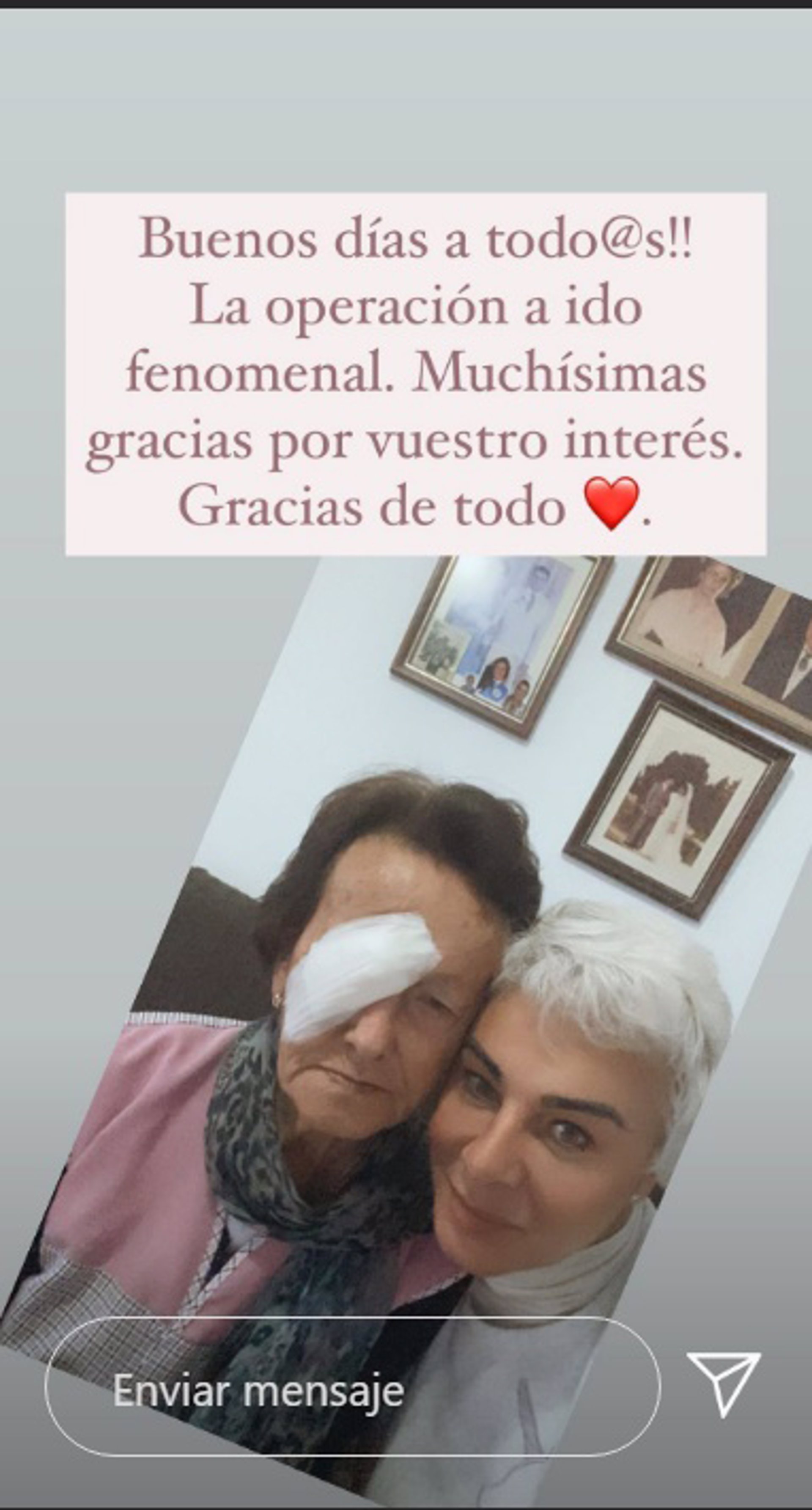 Ana María Aldón y su madre