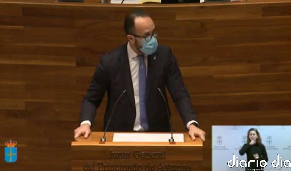 Blanco (Vox) dice que el discurso de Barbón "es sorprendente por lo vacío de contenido"