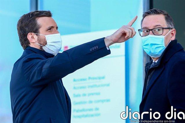 Casado afea a Sánchez su ausencia en la inauguración del hospital Isabel Zendal: "Hoy deberíamos estar todos juntos"