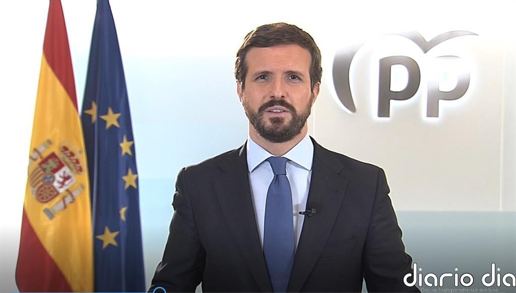 Casado aplaude el "mensaje de esperanza, unidad, futuro e ilusión" del Rey en unos "momentos tan difíciles"