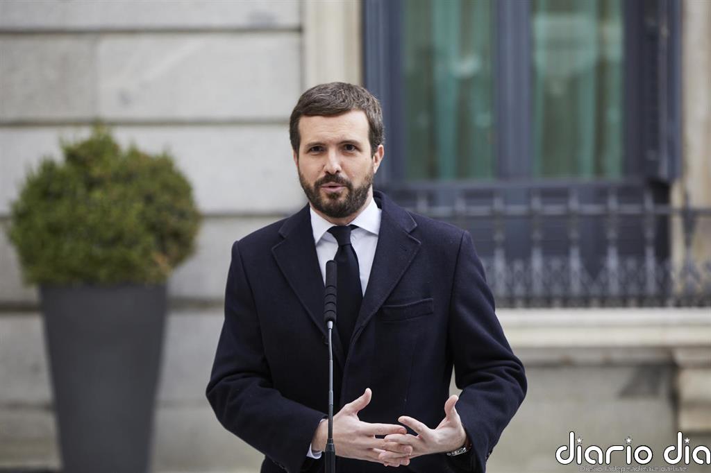 Casado recalca que Otegi será "juzgado por terrorismo" y emplaza a Sánchez a "romper su pacto con defensores de ETA"