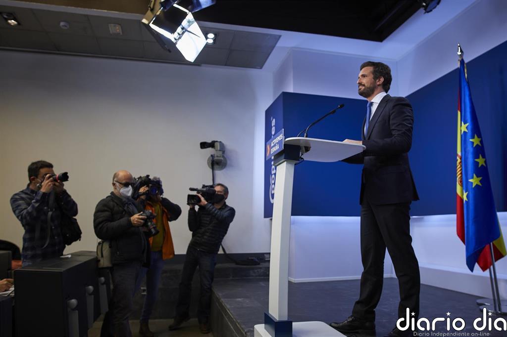 Casado, sobre posibles indultos a presos 1-O: "Sánchez hará lo que le convenga para que haya tripartito en Cataluña"