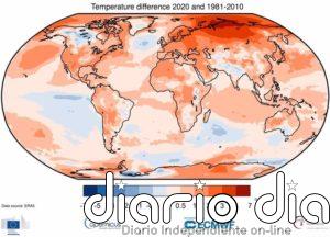 2020 empata con 2016 como año más cálido registrado en el mundo