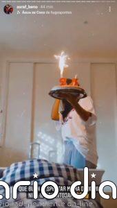 Asraf cumple 25 años y así le ha sorprendido Isa Pantoja esta mañana