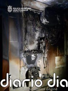 Atendido un matrimonio en Pamplona por inhalación de humo tras un incendio en su vivienda