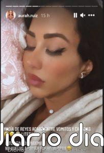 Aurah Ruiz sufre una intoxicación alimentaria que acaba chafando su día de Reyes