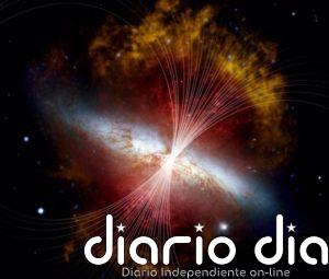 Autopistas magnéticas expelen material en la galaxia del Cigarro