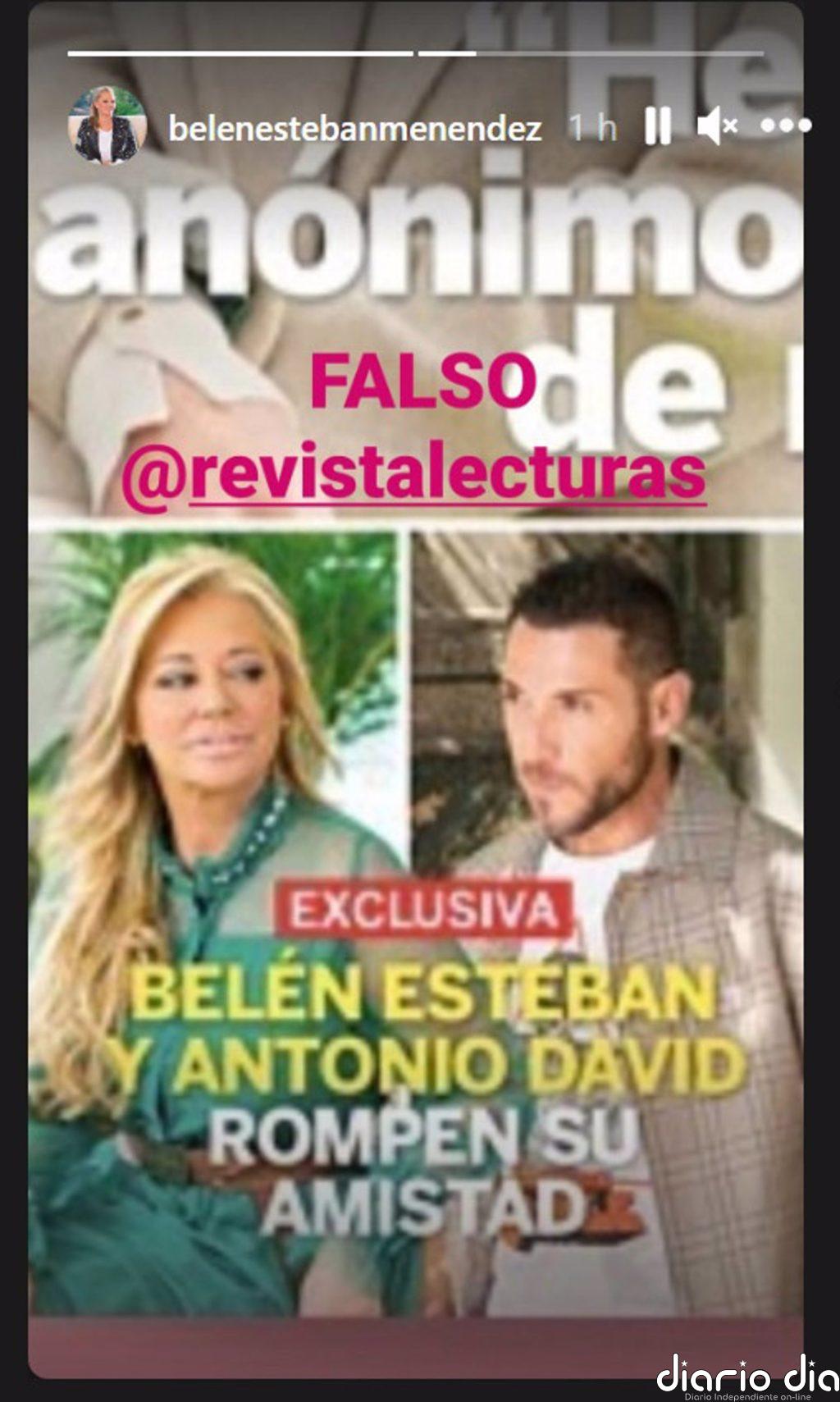 Belen Esteban se pronuncia sobre el fin de su amistad con Antonio David Flores