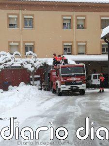 Bomberos de la Diputación de Teruel llevan a cabo varias intervenciones por los efectos de 'Filomena'