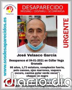 Buscan a un hombre de 66 años desaparecido este lunes en Cúllar Vega (Granada)