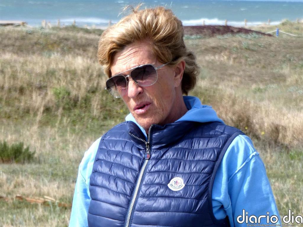 Chelo García Cortés se moja