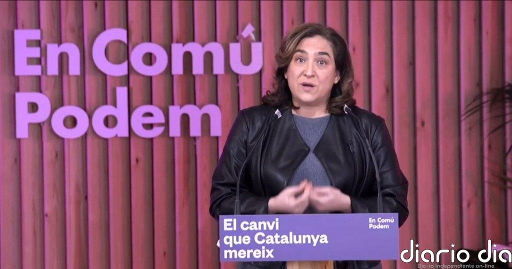 Colau afirma que sólo los comunes pueden resolver los "vetos cruzados entre ERC y PSC"