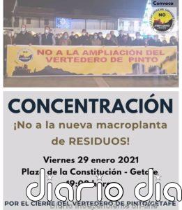 Convocan una concentración hoy contra las obras del vertedero de la Mancomunidad del Sur