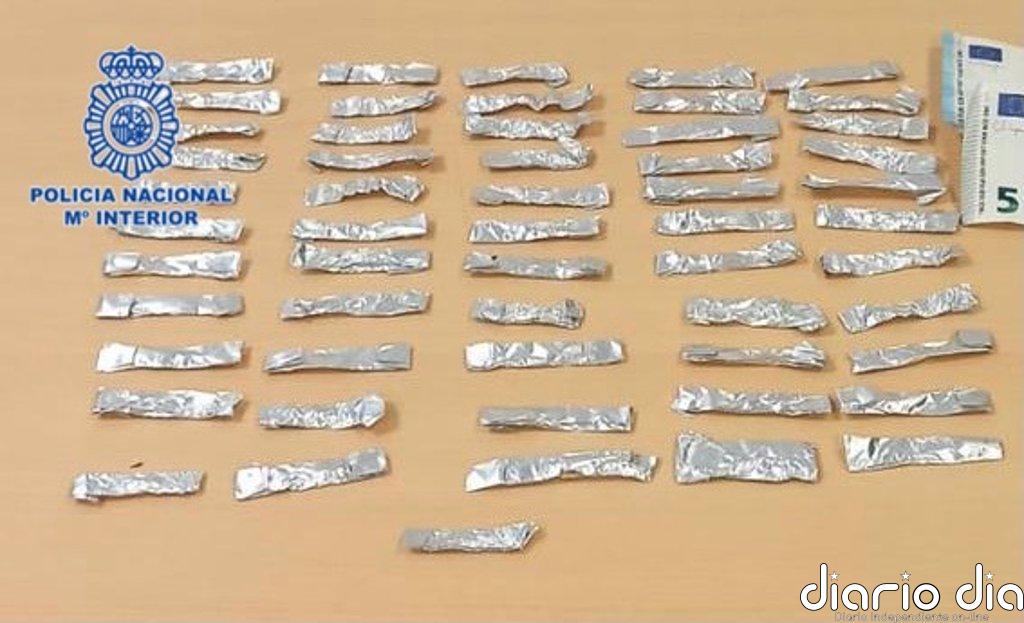 Detenido en El Palmar (Murcia) un joven que portaba entre su ropa 56 dosis de cocaína y heroína