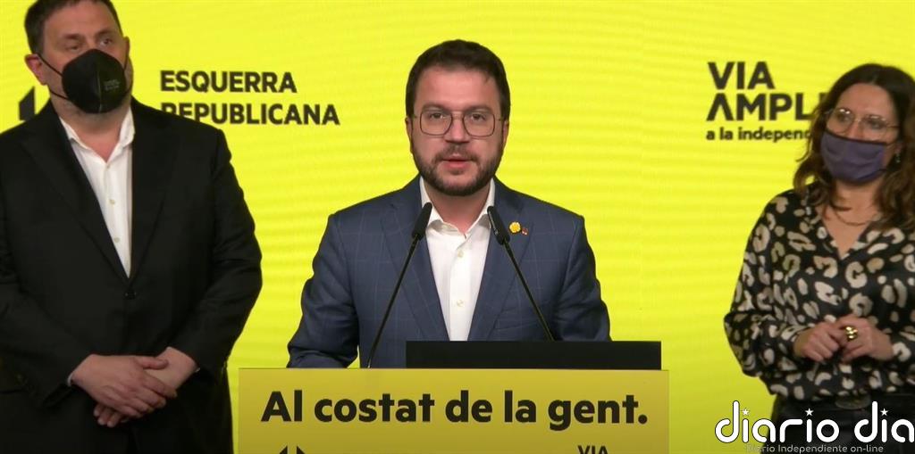 Aragonès (ERC) se presentará a la investidura y pide a Sánchez acordar un referéndum