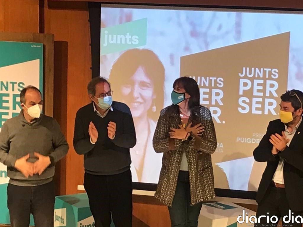 Borràs sitúa a Junts en el carril central y como "el enemigo a abatir por los del 155"