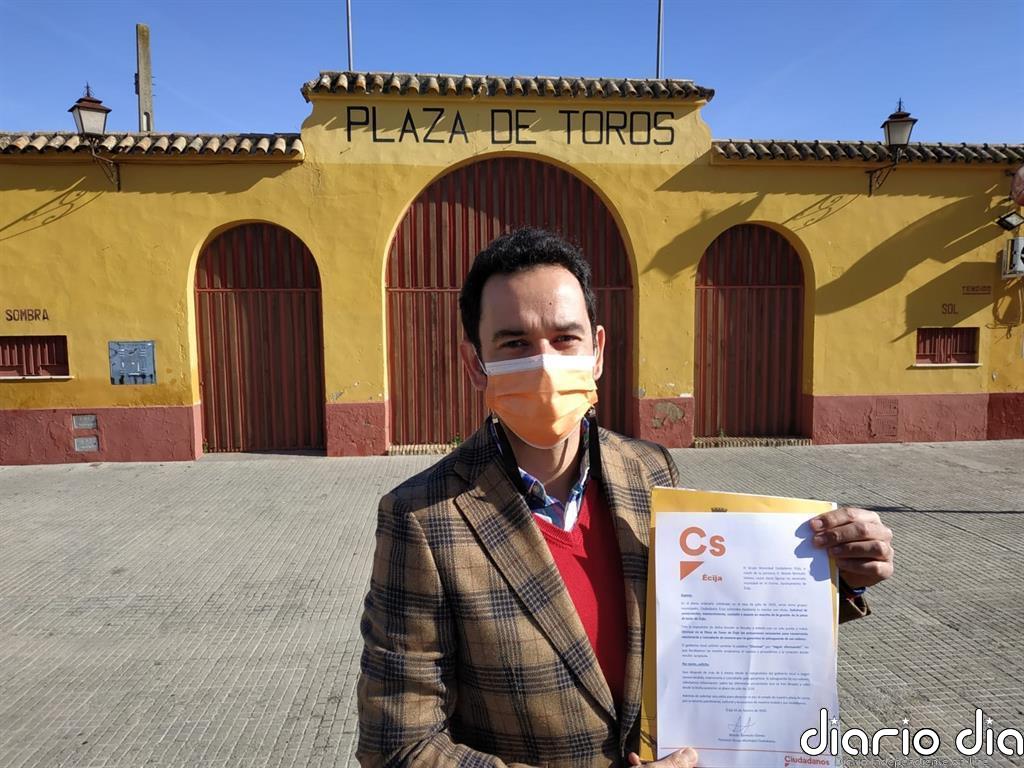 Cs reclama avances en la restauración y reactivación de la plaza de toros de Écija (Sevilla)