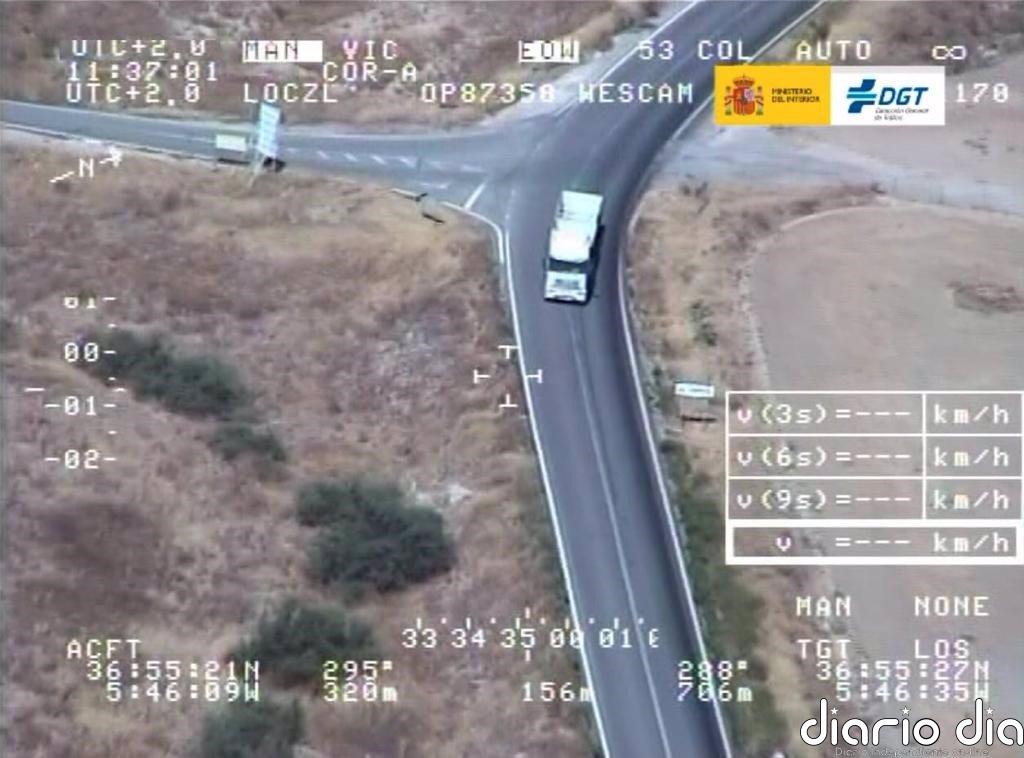 DGT intensifica esta semana la vigilancia de furgonetas, camiones y autobuses en carreteras de la provincia de Sevilla