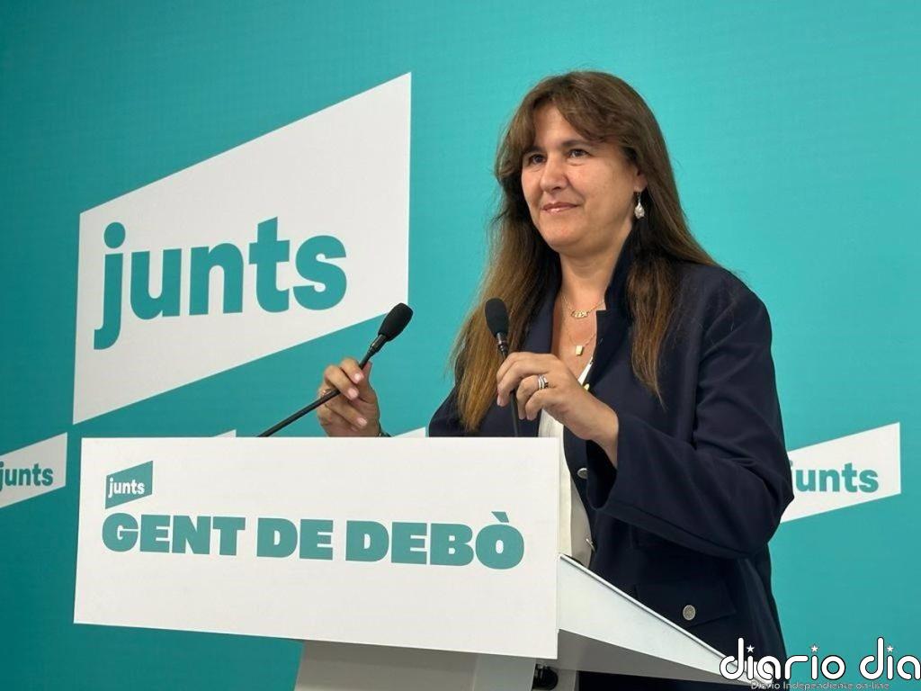 Borràs (Junts) niega que haya "abierto la puerta a ninguna moción de censura" a Sánchez