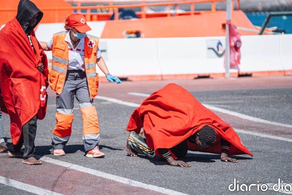 Casi 400 migrantes han llegado de forma irregular a España en 24 horas, 231 a Canarias a bordo de un cayuco