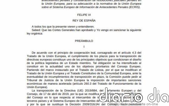 El BOE publica la ley que beneficia a etarras, que entrará en vigor dentro de 20 días