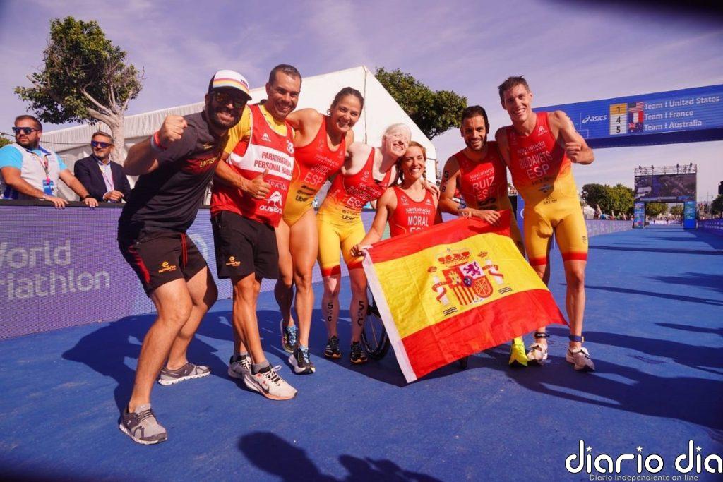 España logra el bronce en el relevo mixto de los Mundiales de Paratriatlón de Torremolinos