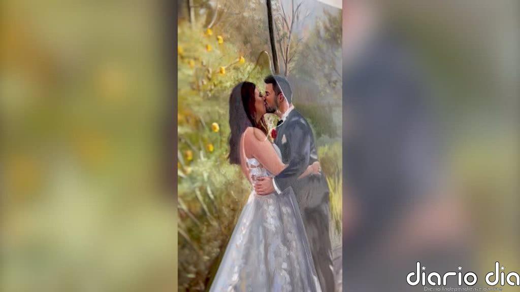 Esta artista pinta en directo las ceremonias de boda