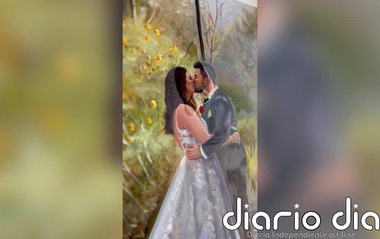 Esta artista pinta en directo las ceremonias de boda