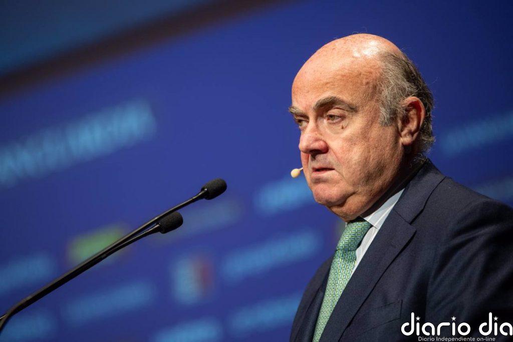 Guindos (BCE) afirma que la inflación "va por buen camino", pero augura un repunte a finales de año