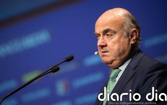 Guindos (BCE) afirma que la inflación "va por buen camino", pero augura un repunte a finales de año