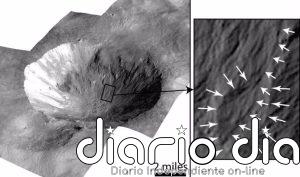 Impactos explican huellas de flujos en mundos sin aire