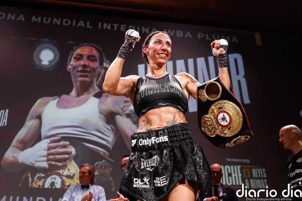 Jennifer Miranda, campeona del mundo interina del peso pluma de la Asociación Mundial de Boxeo