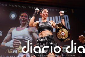 Jennifer Miranda, campeona del mundo interina del peso pluma de la Asociación Mundial de Boxeo