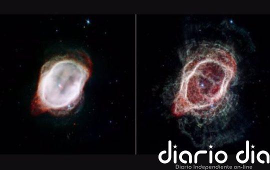 La desordenada muerte de una estrella, según lo observado por Webb