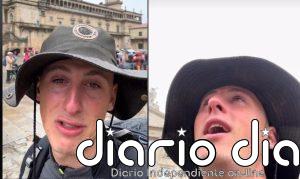 La reacción viral de un joven al acabar el camino de Santiago: "Sólo el que lo ha caminado sabe lo que significa"