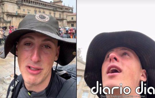La reacción viral de un joven al acabar el camino de Santiago: "Sólo el que lo ha caminado sabe lo que significa"