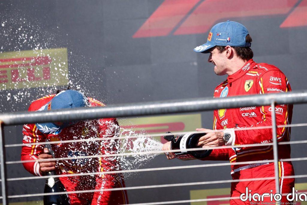 Leclerc lidera el doblete de Ferrari en Austin por delante de Sainz y Verstappen