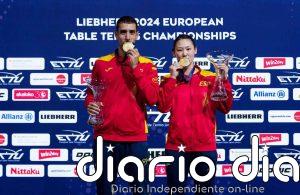 María Xiao y Álvaro Robles se proclaman campeones de Europa del dobles mixto en tenis de mesa
